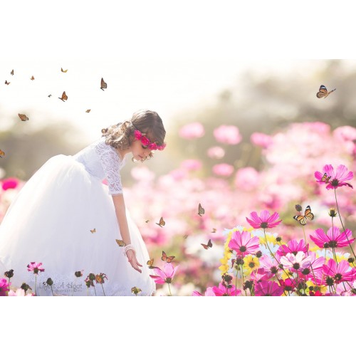 flower girl dress, first communion dress, baptism dress, special occassion, white flower girl, ivory flower girl dress, Princess dress, birthday dress