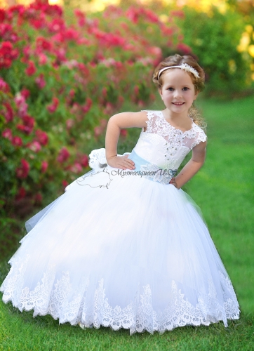 White Flower Girl Dress